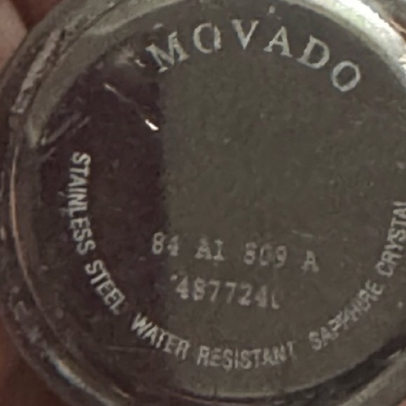 Movado Women's Silver Watch with Black Dial - Picture 4 of 4